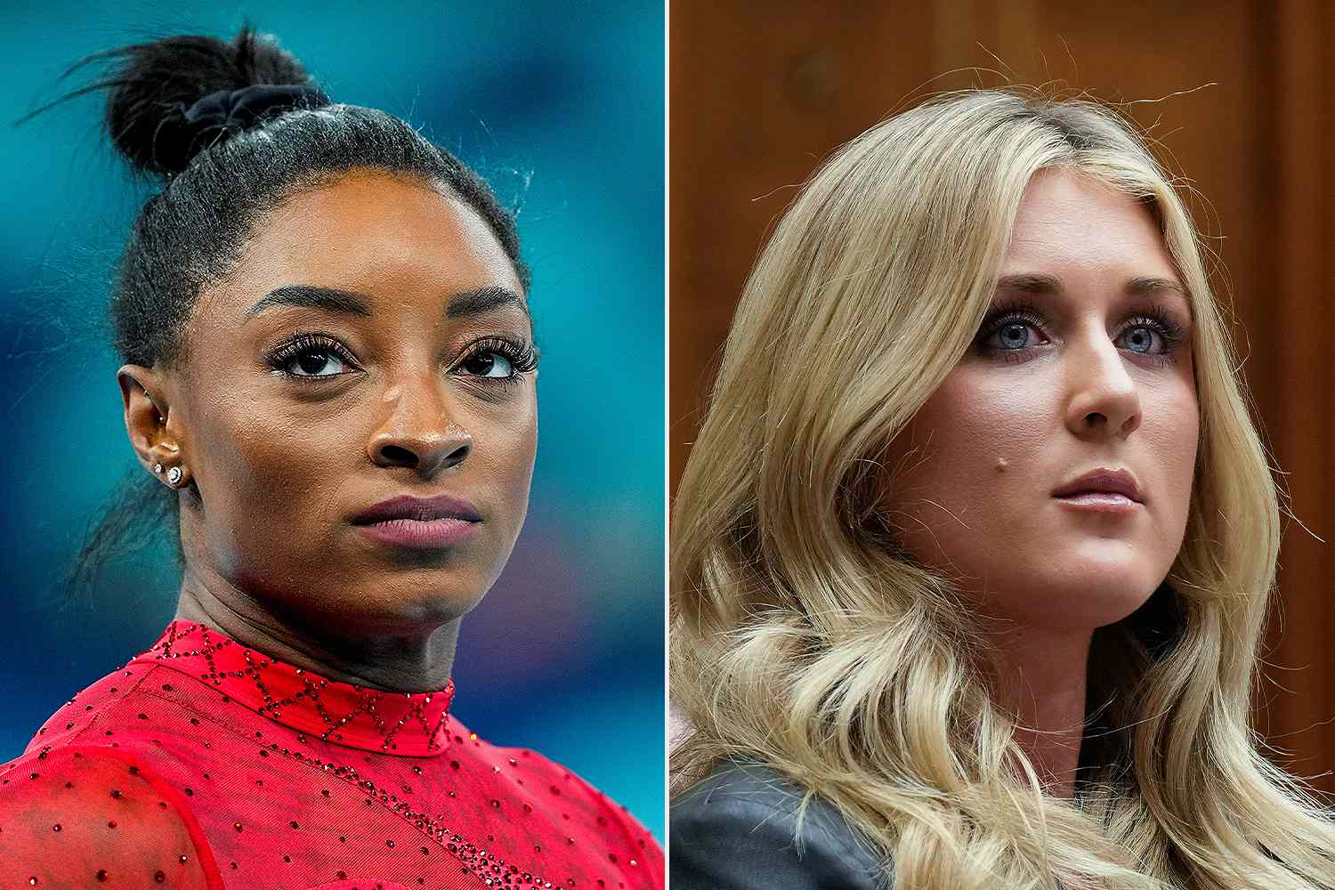 NextImg:Simone Biles Hits Riley Gaines for Wanting to Save Women’s Sports