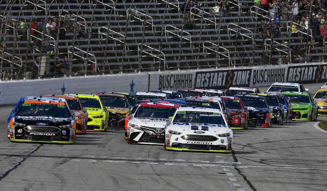 NextImg:Black Comedian Paints Himself White, Goes to NASCAR