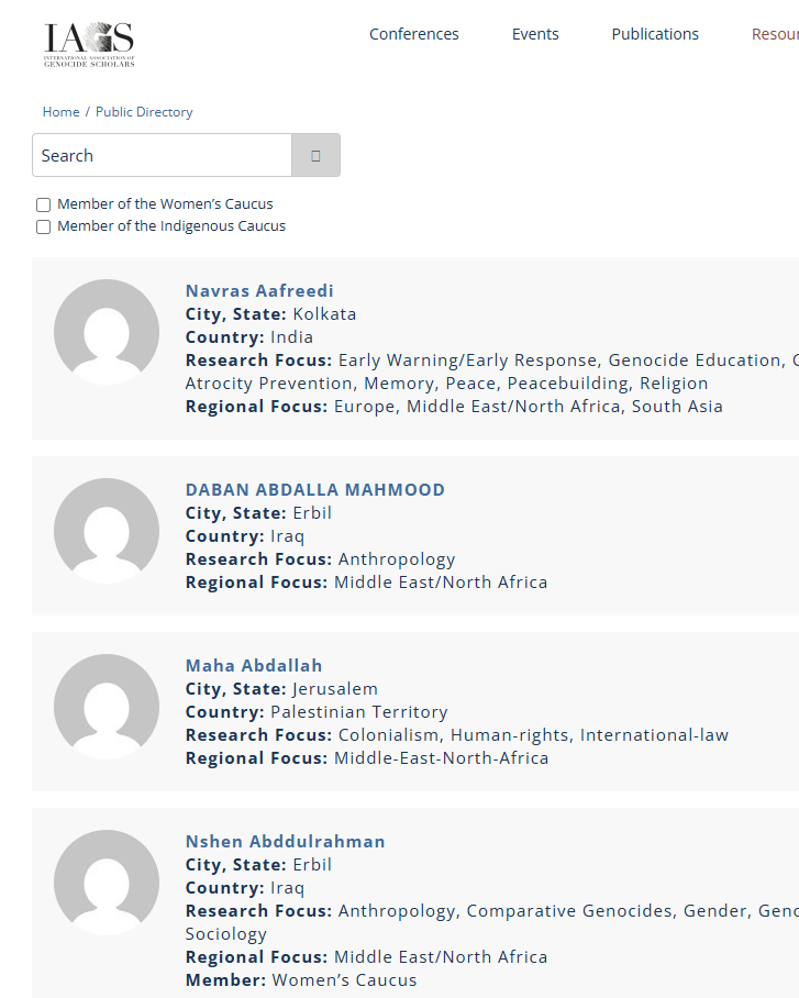 NextImg:International Association of Genocide Scholars is Surprisingly Muslim
