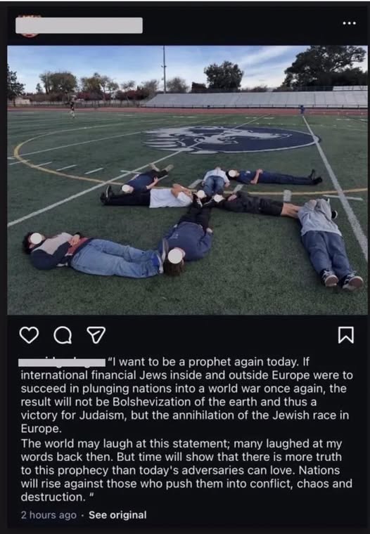 San Jose Students Form ‘Human Swastika’ on School Football Field
