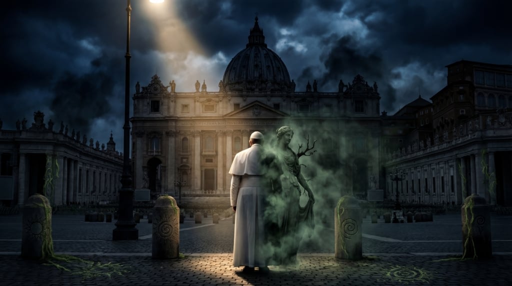 Pope Leo as Woke Pachamama Agent