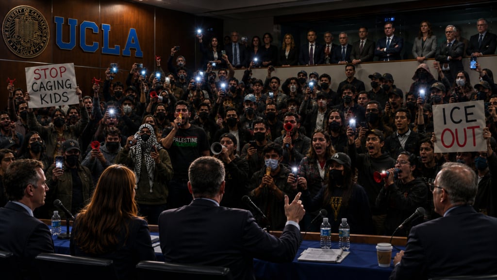 Protestors Disrupted a UCLA Federalist Society Event
