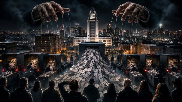 Ilustrační obrázek volební situace v Los Angeles
